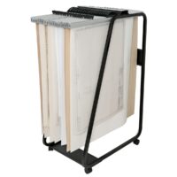 Arnos Hang-A-Plan A0 Binder and Trolley Bundle, Silver
