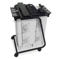 Arnos Hang-A-Plan A2 Binder and Trolley Bundle, Silver