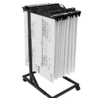 Arnos Hang-A-Plan A0 Binder and  Adjustable Trolley Bundle, Silver