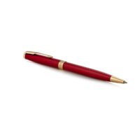 Parker Sonnet Red Lacquer Gold Tip Ball Pen