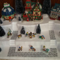 Christmas Village Display Base Platform J23 Dept 56 Lemax Dickens Snow Village