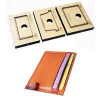 Punch Wallet Cutting Mold Wood Dies For Card Holder Bag Leather Crafts 3pcs Set