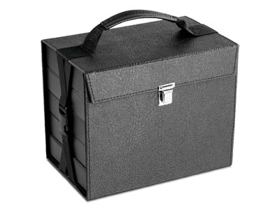 Jewellery Storage And Presentation Travel Carry Case With Five Presentation Trays