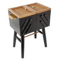 Franco Cantilever Standing Sewing Box Black