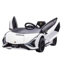 Homcom Lamborghini SIAN Ride On Electric Car 12V, White