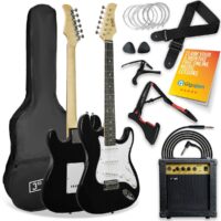 3rd Avenue Full Size Electric Guitar Starter Kit, Black