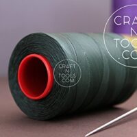 0.8mm Green Ritza 25 Tiger Waxed Polyester Thread 25 - 500m length (500m spool).