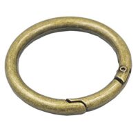 Bluemoona 300 Pcs - 1.5" 38mm Gate O Ring Round Carabiner Snap Clip Trigger Spri