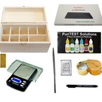 Quality Jewelry Testing Kit 10k 14k 18k 22k Gold, Platinum, Silver .999 Acids, W