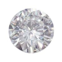 Moissanite, Round 6.5mm 0.88cts,   Diamond Equivalent 1.00cts, Very   Good Quality