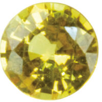 Yellow Sapphire, Round, 4mm
