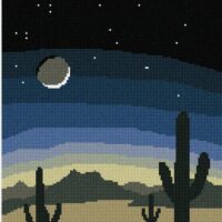 Pepita Needlepoint Canvas: Desert Twilight, 10" x 12"