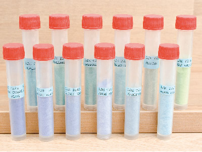 Set Of Enamel Colours, Transparent Blue/green , 12x10gm, Latham Enamels