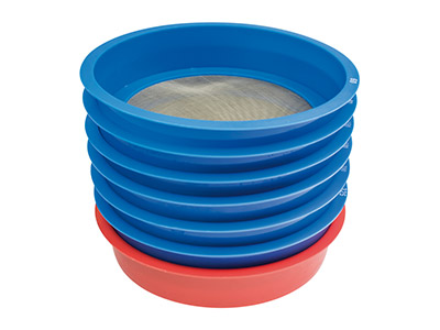 7 Piece Stackable Enamel Sifting Set, 60 To 325 Mesh