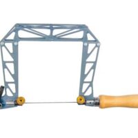 Knew Concepts 127mm/5" Titanium    Birdcage Fret Saw With Lever       Tension And Swivel Blade Clamps