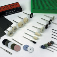 Pendant Motor Polishing Kit With   Emery Papers And Burr Stand