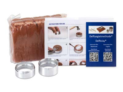 Delft Modeling Clay Kit, 2kg Of Clay Plus One Casting Ring