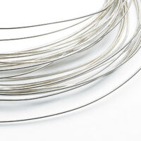 9ct White Gold Round Wire 6.00mm,  100% Recycled Gold