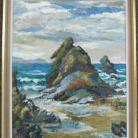 Freda Tremlett - Llangrannog Original Oil Painting