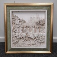 Vintage Marcus Designs D.h. Morton Renaissance Ceramic Relief Wall Plaque