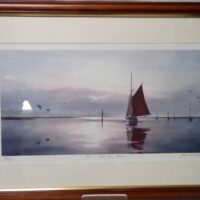 Framed Signed Limited Edition 'dawn Beaulieu River' By David Willis