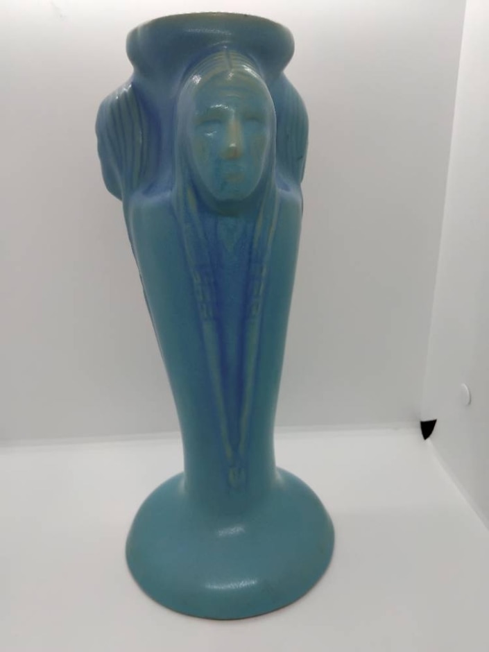 Van Briggle "indian Head" Vase