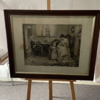 Offset Lithographic Print In Monochrome "the Son And Heir" By G. Sheridan Knowles