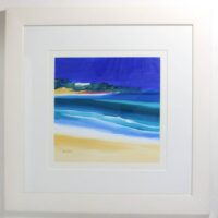 June Todd Original Art - Blue Sea At Morar - Acrylic On Board