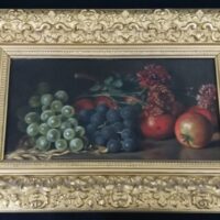 Antique Still Life In Oils Signed By J. Cross 1900