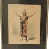 1909 Costume Design By Attilio Cornelli For John Simmons. Mr Belcher Played Orlak In "aladdin"