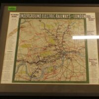 Framed 1907 Underground Electric Railways Of London Map **was £350**