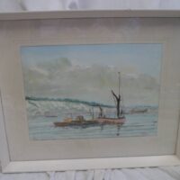 Harold Caducher "the Sirdar Off Rochester" Naive  Original Watercolour