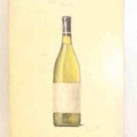 2 Canvas Backed Deep Framed Wall Art Prints Of Wine Bottle