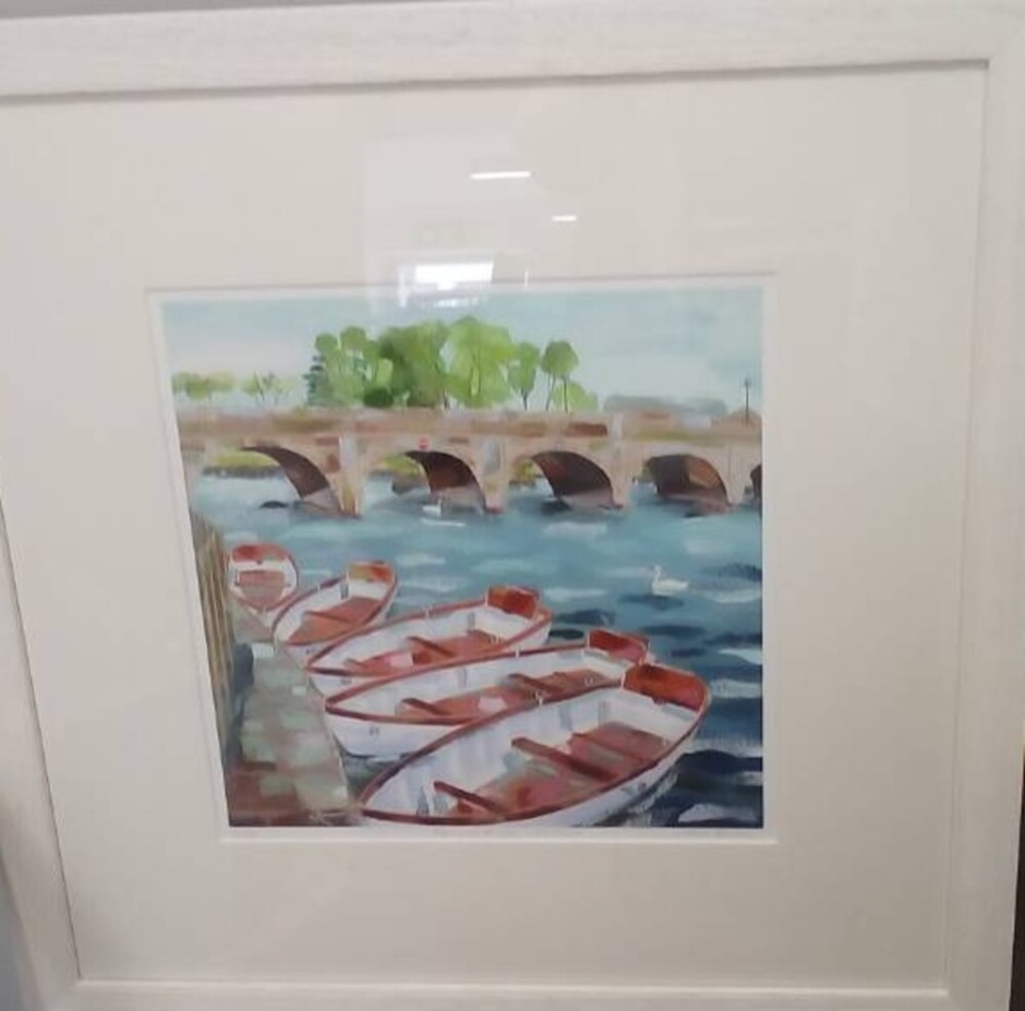 Limited Edition Print By Claire Henley 'tramway Bridge, Stratford'