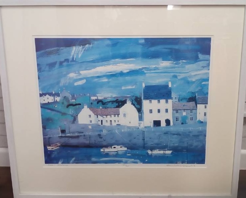 Hamish Macdonald Limited Edition Print 'crail Harbour'