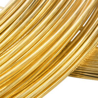 22ct Yellow Gold Round Wire 3.00mm, 100% Recycled Gold