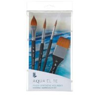 Princeton Aqua Elite Synthetic Brush Essentials Set of 4