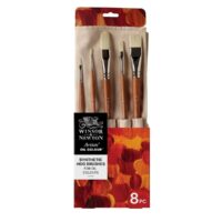 Winsor & Newton Artists' Oil Synthetic Hog Brush Set of 8