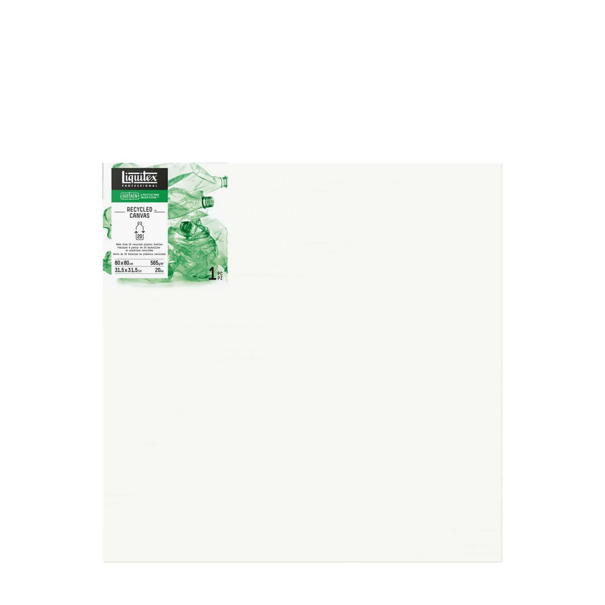 Liquitex Recycled Canvas Traditional 80 x 80 cm Box of 5