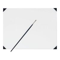 New Wave Posh Tempered Glass Palette 12 x 16 - White