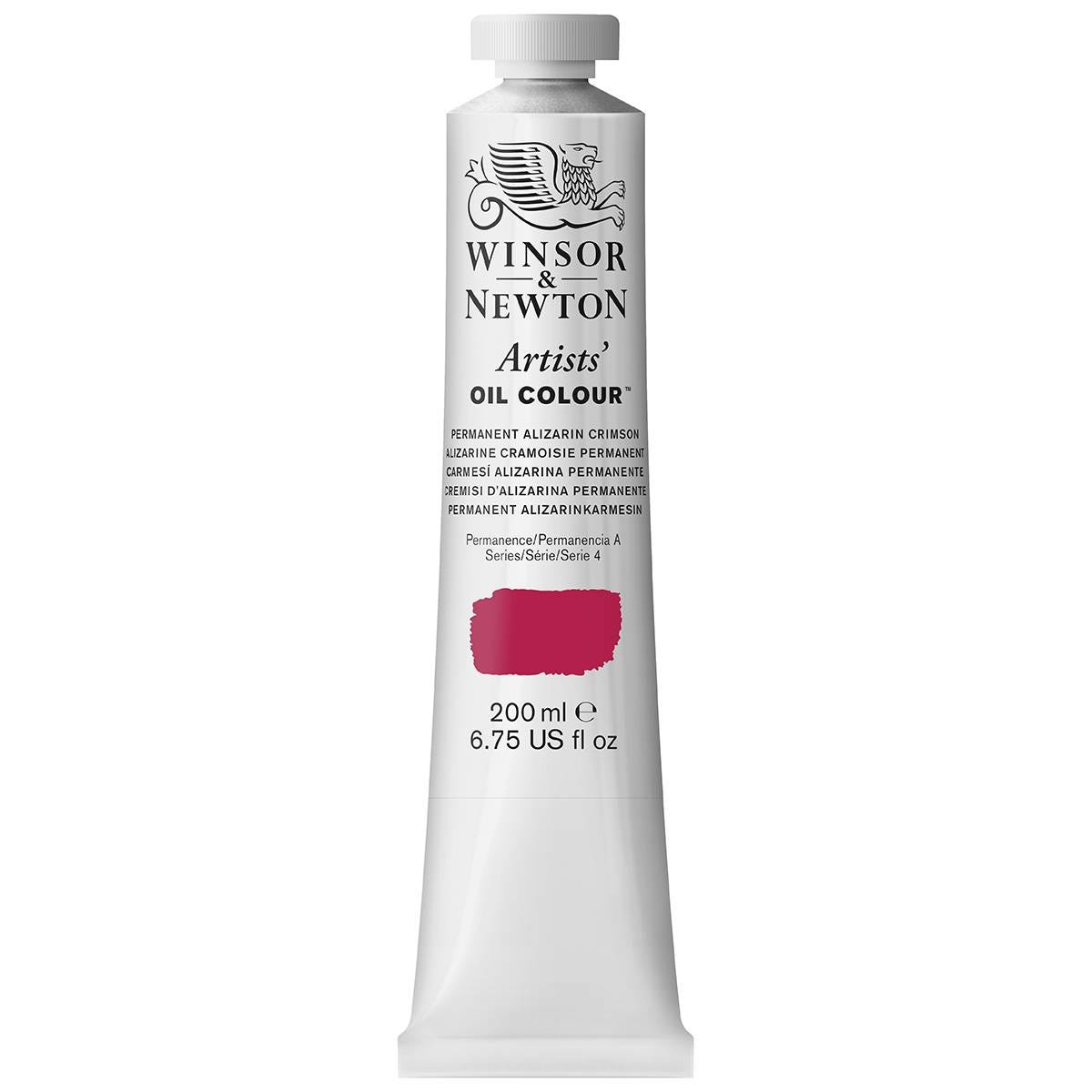 Winsor & Newton Artists Oil Paint 200ml Permanent Alizarin Crimson