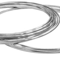 18ct White Gold D Shape Wire 4.00mm X 2.00mm 2618, Fully Annealed, 100% Recycled Gold