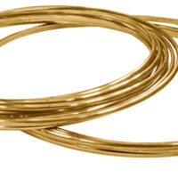 18ct Yellow Gold D Shape Wire       6.00mm X 2.00mm, 100% Recycled Gold