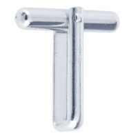 9ct White Gold Round Cufflink       Fitting Assembled Round Body With U Arm, 100% Recycled Gold