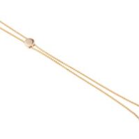10ct Yellow Gold Adjustable Ball   Clasp And Spiga Chain Bracelet     Component