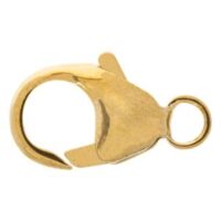 18ct Yellow Gold Heavy Oval Trigger Clasp 13mm
