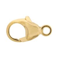 18ct Yellow Gold Oval Trigger Clasp 16mm