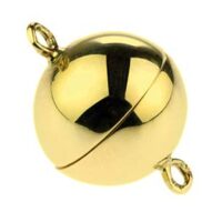 18ct Yellow Gold Magnetic Ball     Clasp 9mm