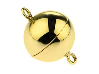 18ct Yellow Gold Magnetic Ball Clasp 9mm