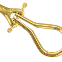18ct Yellow Gold Omega Ear Clip    Assembled Medium With Pointed Base